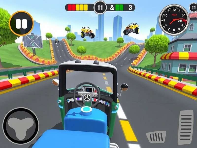 Rickshaw Racing Legends Gameplay Screenshot